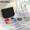 imageCoquimbo Sewing Kit for Adults Kids Beginner Traveler Portable Sewing Supplies Contains Soft Tape Measure Scissors Thimble Thread Sewing Needles Beige MBlack