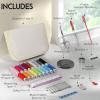 imageCoquimbo Sewing Kit for Adults Kids Beginner Traveler Portable Sewing Supplies Contains Soft Tape Measure Scissors Thimble Thread Sewing Needles Beige MBeige