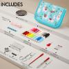 imageCoquimbo Sewing Kit for Adults Kids Beginner Traveler Portable Sewing Supplies Contains Soft Tape Measure Scissors Thimble Thread Sewing Needles Beige MBlue