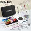 imageCoquimbo Sewing Kit for Adults Kids Beginner Traveler Portable Sewing Supplies Contains Soft Tape Measure Scissors Thimble Thread Sewing Needles Beige MBlack