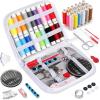 imageCoquimbo Sewing Kit for Adults Kids Beginner Traveler Portable Sewing Supplies Contains Soft Tape Measure Scissors Thimble Thread Sewing Needles Beige MWhite