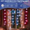 imageCoquimbo 4th of July Decorations Flag Lights Patriotic String Lights Battery Operated 10FT 30 LED Fairy Lights Fourth of July Decor for Home Indoor Outdoor Memorial Independence DayFlags