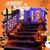 imageCoquimbo 4th of July Decorations Flag Lights Patriotic String Lights Battery Operated 10FT 30 LED Fairy Lights Fourth of July Decor for Home Indoor Outdoor Memorial Independence DayPumpkin Bat Ghost