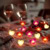 imageCoquimbo 4th of July Decorations Flag Lights Patriotic String Lights Battery Operated 10FT 30 LED Fairy Lights Fourth of July Decor for Home Indoor Outdoor Memorial Independence DayHeart