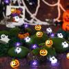 imageCoquimbo 4th of July Decorations Flag Lights Patriotic String Lights Battery Operated 10FT 30 LED Fairy Lights Fourth of July Decor for Home Indoor Outdoor Memorial Independence DayPumpkin Bat Ghost