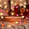imageCoquimbo Christmas Lights Indoor Decorations 10FT 30 LED Santa Claus Sleigh Christmas Tree String Lights Fairy Lights for Home Decor Xmas Tree Indoor Outdoor Holiday Party DecorationsHeart
