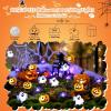 imageCoquimbo Christmas Lights Indoor Decorations 10FT 30 LED Santa Claus Sleigh Christmas Tree String Lights Fairy Lights for Home Decor Xmas Tree Indoor Outdoor Holiday Party DecorationsPumpkin Bat Ghost