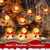 imageCoquimbo Christmas Lights Indoor Decorations 10FT 30 LED Santa Claus Sleigh Christmas Tree String Lights Fairy Lights for Home Decor Xmas Tree Indoor Outdoor Holiday Party DecorationsSanta Claus